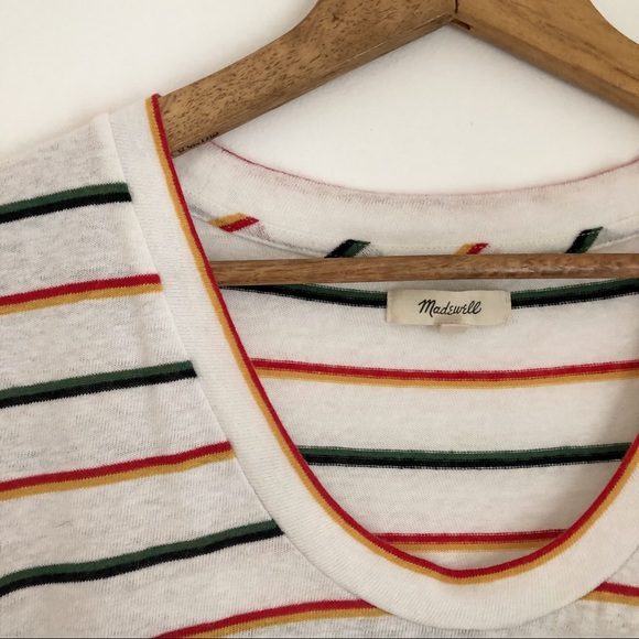 Madewell Striped Scoop Neck Tee - Picture 4 of 4